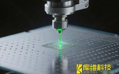 水导激光加工案例之5G芯片微孔加工